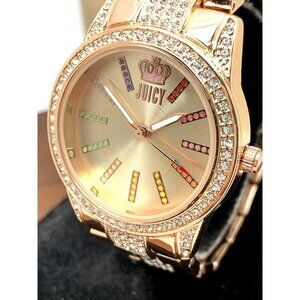 Juicy Couture Gold Watch with Crystal Accents